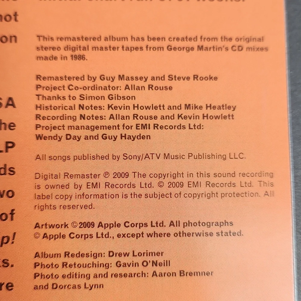 THE BEATLES RUBBER SOUL Apple/Parlophone CD REMASTER 2009 MINT CONDITION - Picture 17 of 17